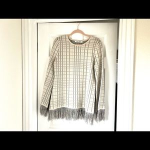Prabal Gurung Plaid Jacquard Knit Top